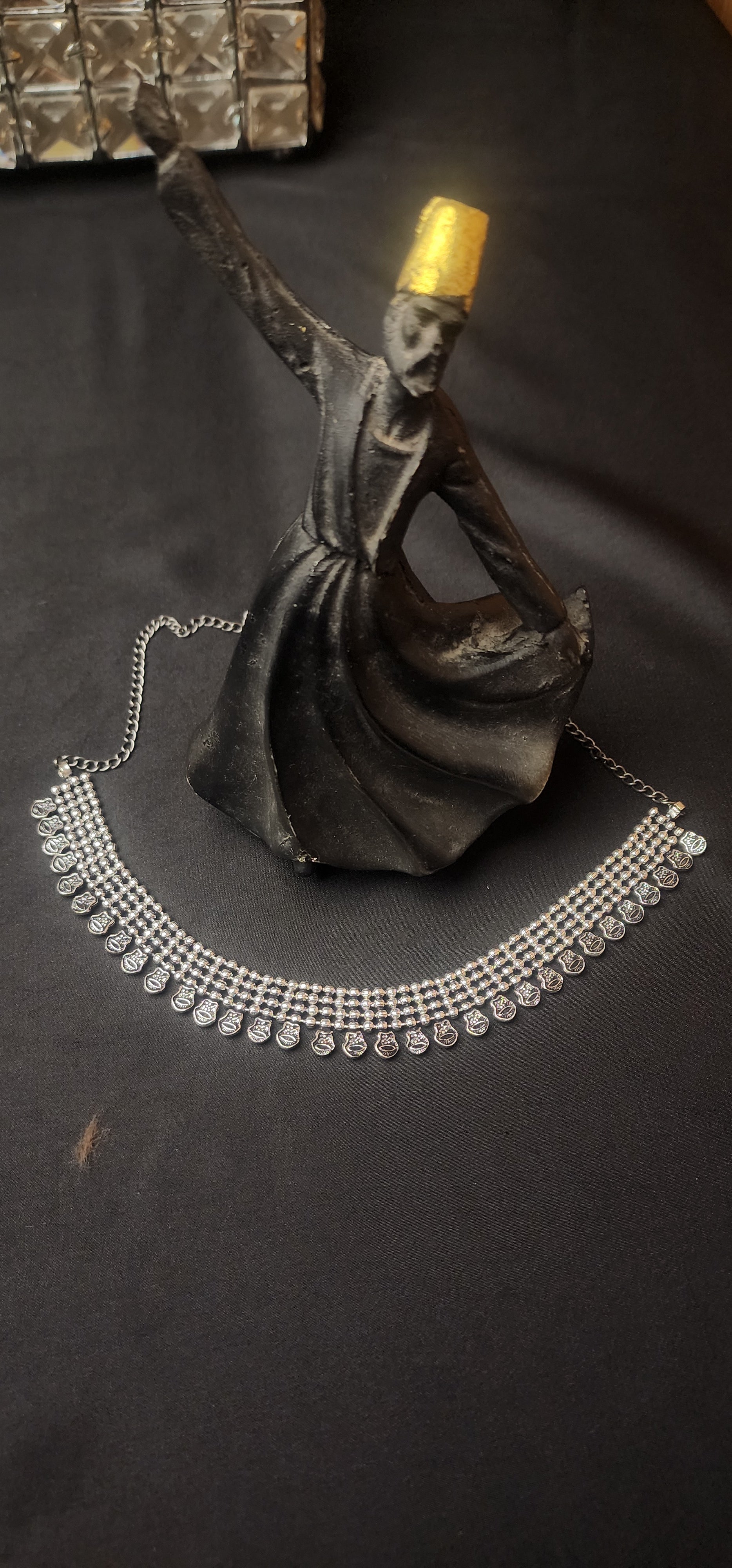 Oxidized Neck Kanthi