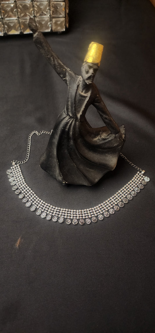 Oxidized Neck Kanthi