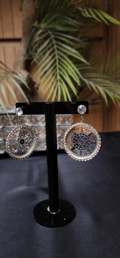 Round Zircon Earrings