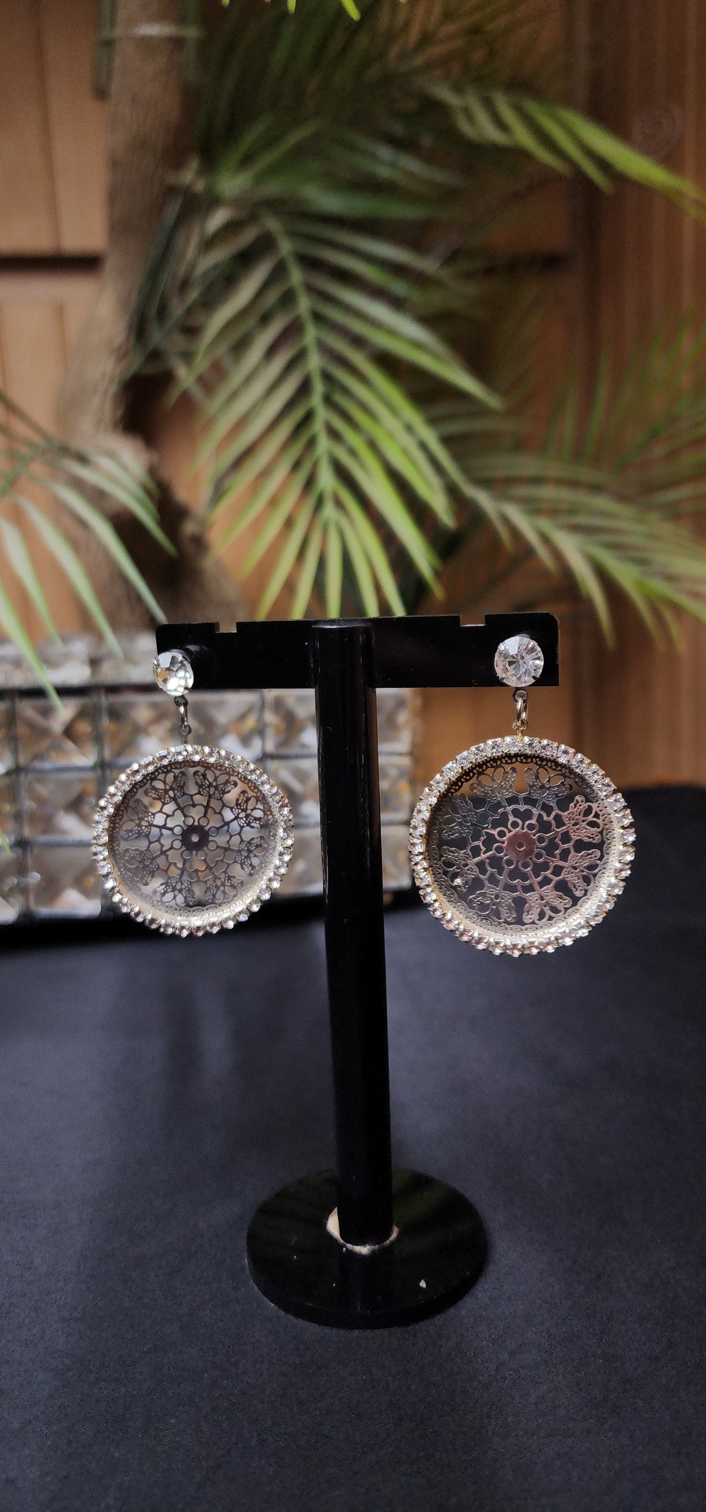 Round Zircon Earrings