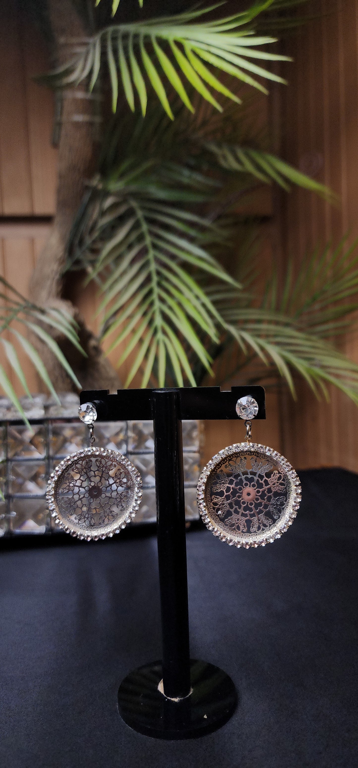 Round Zircon Earrings