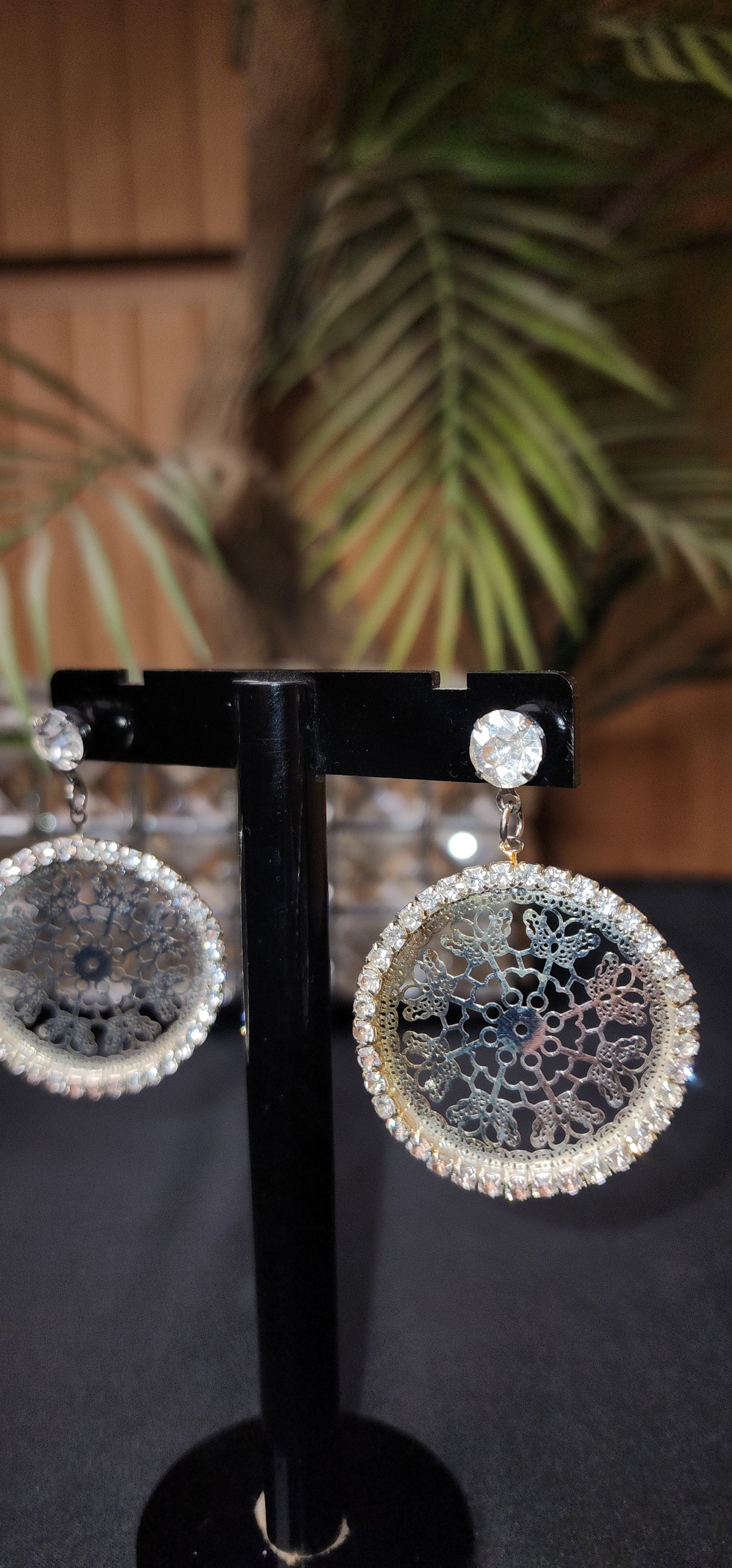 Round Zircon Earrings
