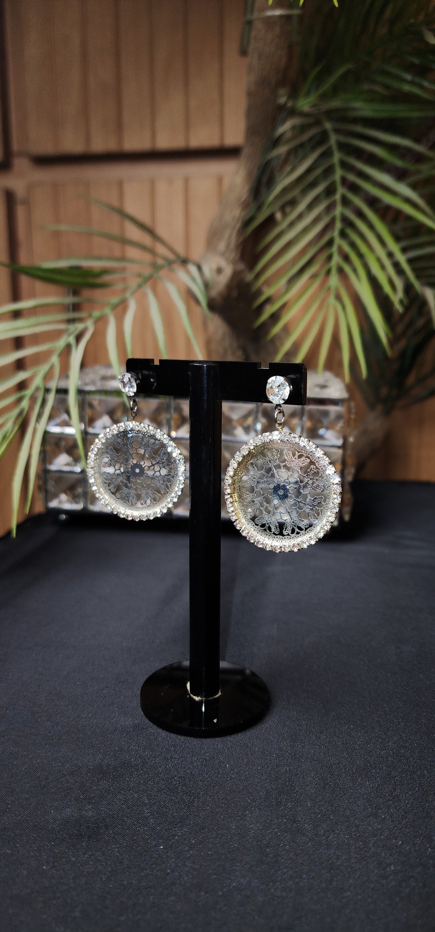 Round Zircon Earrings