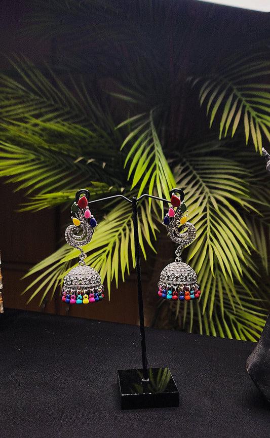 Multi Color Stone Earrings