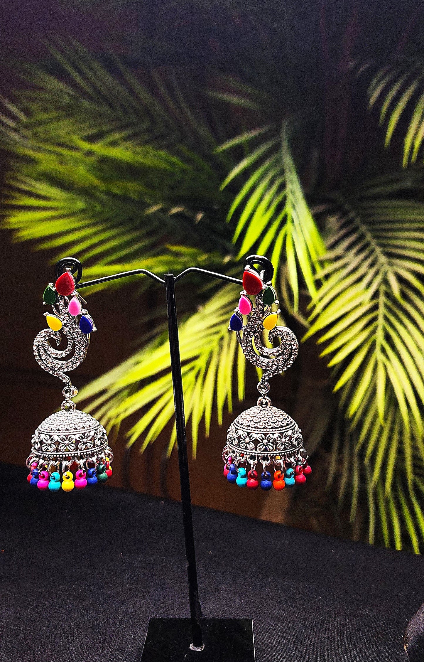 Multi Color Stone Earrings