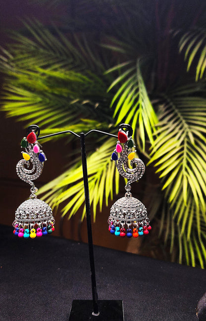 Multi Color Stone Earrings