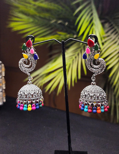 Multi Color Stone Earrings