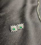 Green Big Size Diamond Style Stone Inside  Pendant Set