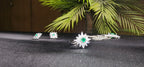 Green Big Size Diamond Style Stone Inside  Pendant Set