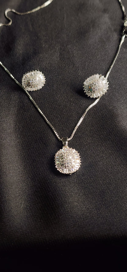 Full Stone Pendant Set