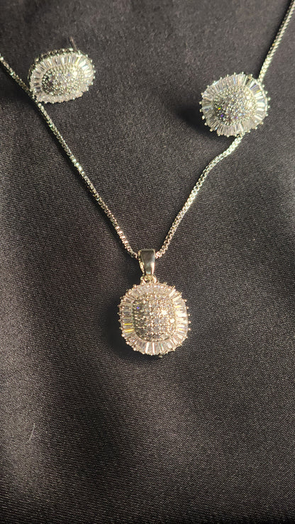 Full Stone Pendant Set