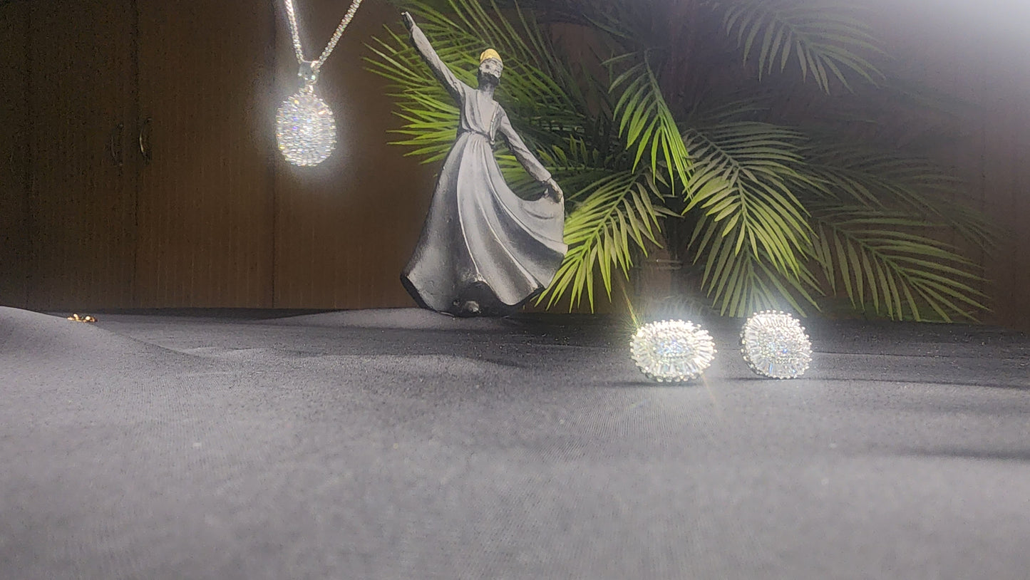 Full Stone Pendant Set