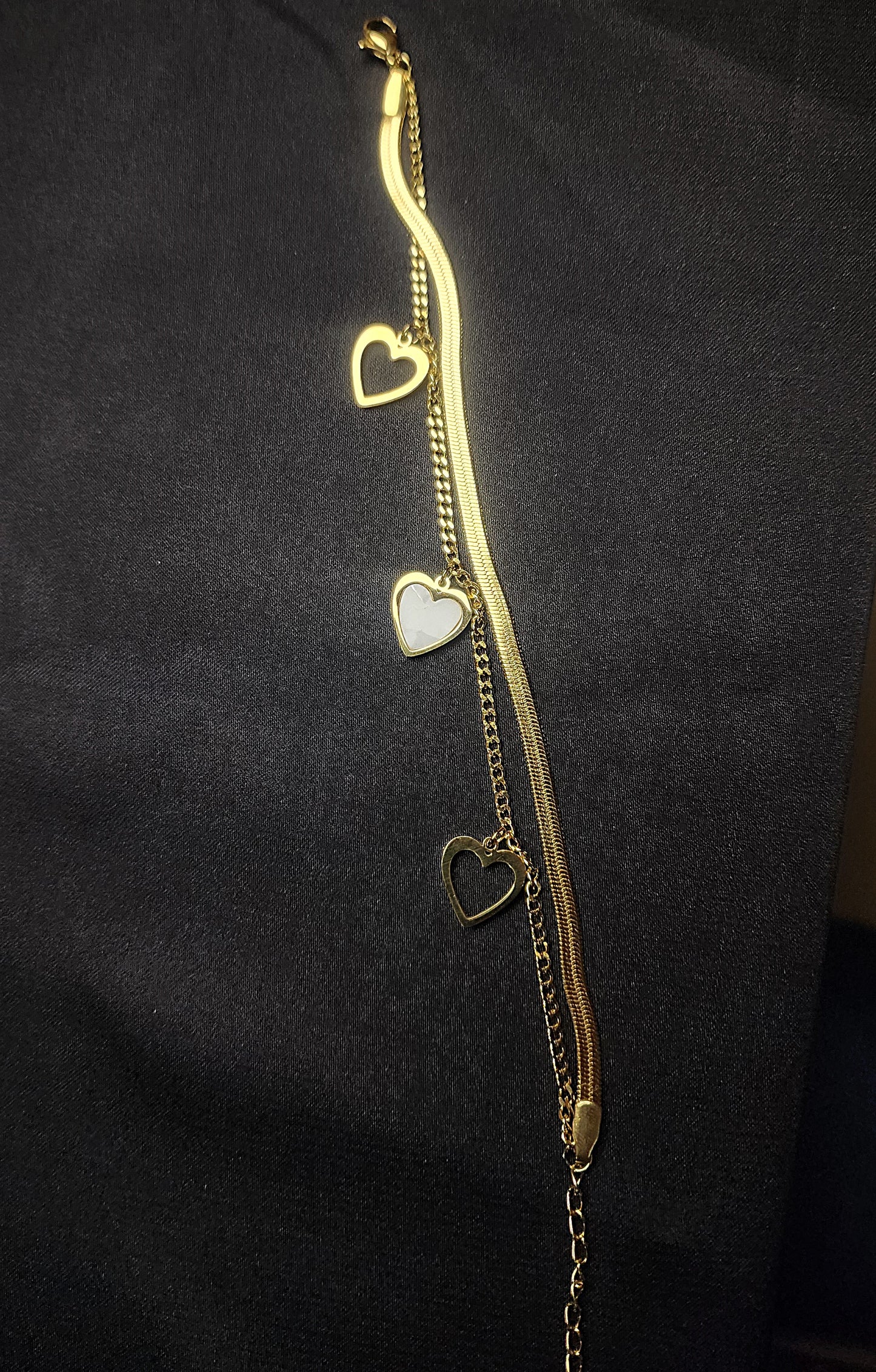 💖 3 Hearts, 1 Love BRACELET