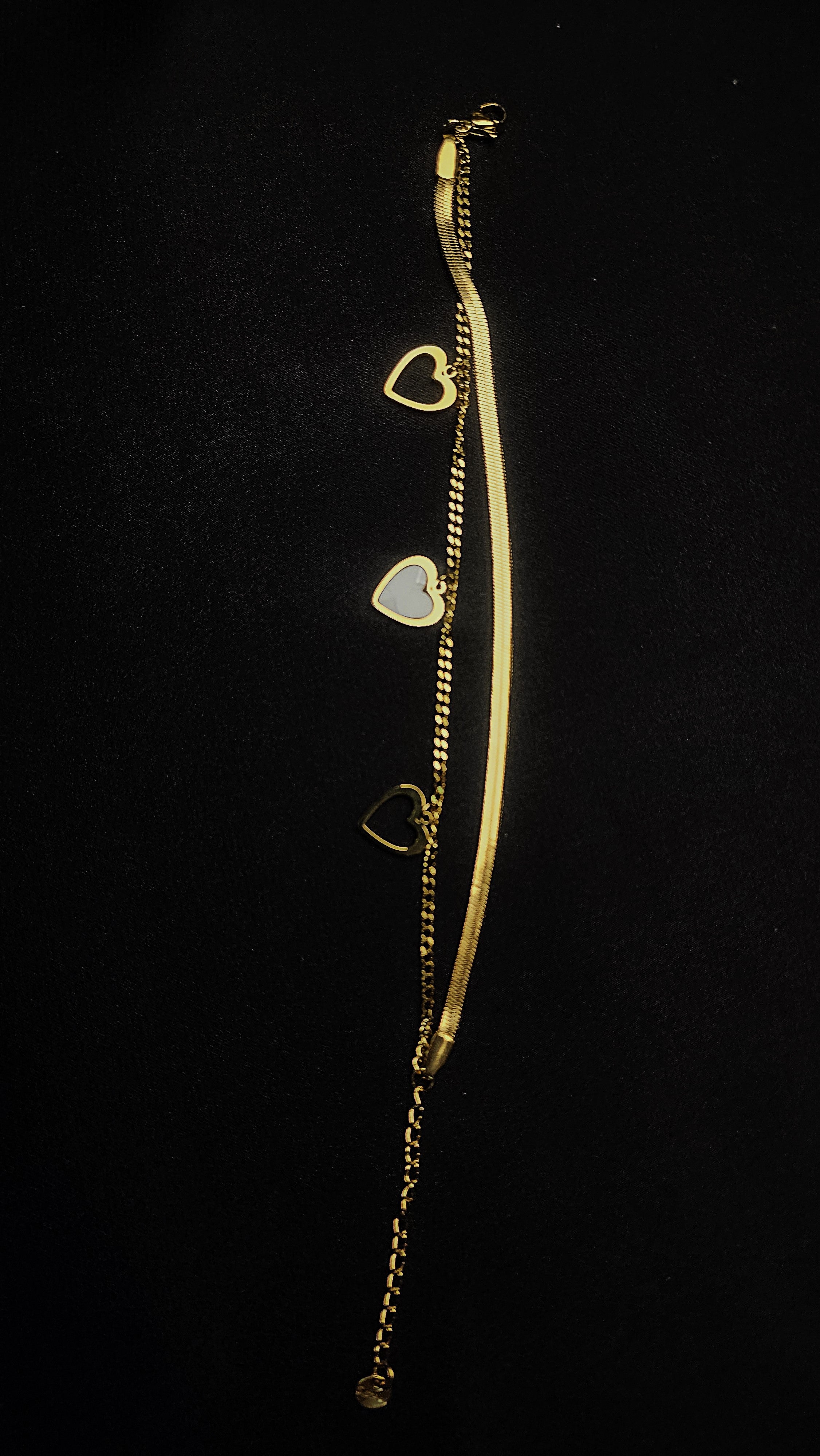 💖 3 Hearts, 1 Love BRACELET