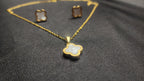 🌸 Flower Shape Locket Set