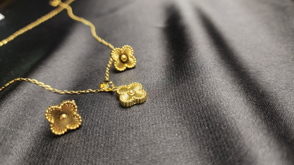 🌸 Flower Shape Locket Set