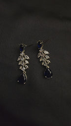 cascade of shimmering, marquise-cut cubic zirconia stones