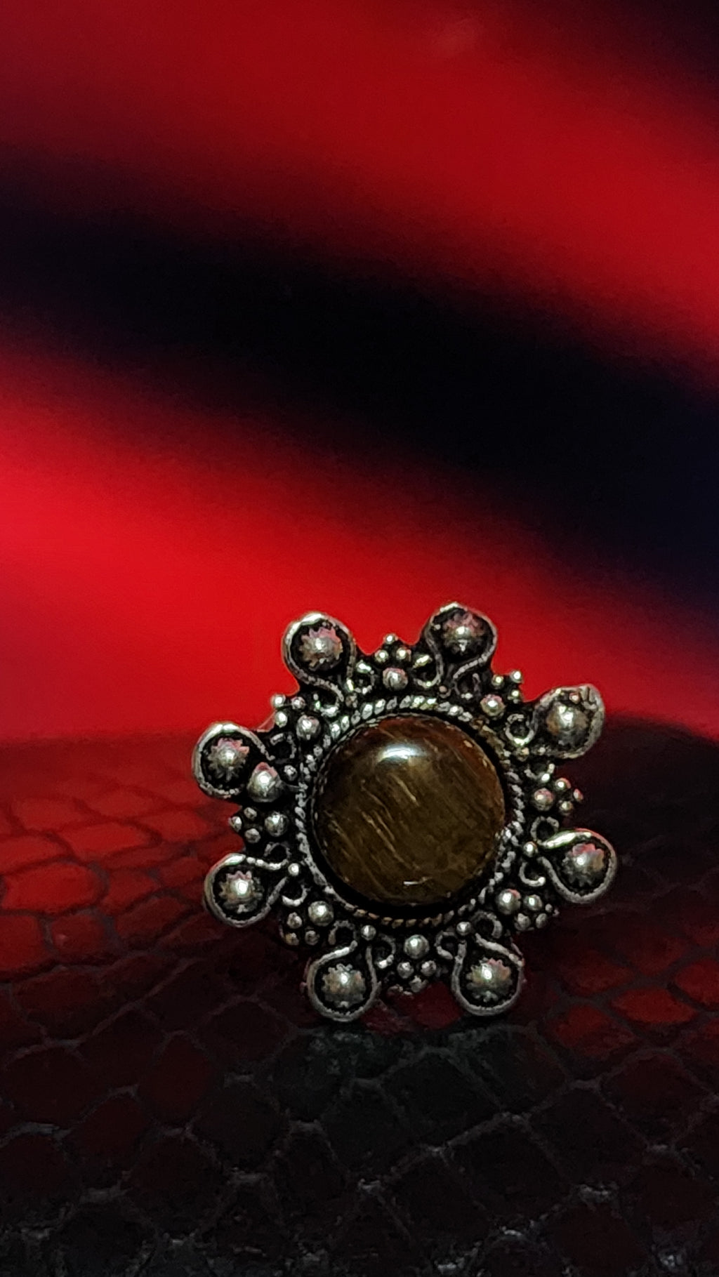 YELLOW STONE CENTER RING