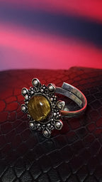 YELLOW STONE CENTER RING