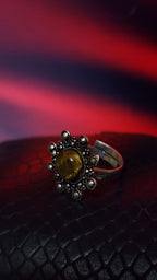 YELLOW STONE CENTER RING