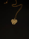 GOLD PENDENT HEART SHAPED ✨⚜️💎