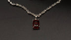 RUBY and crystal jewelry set.