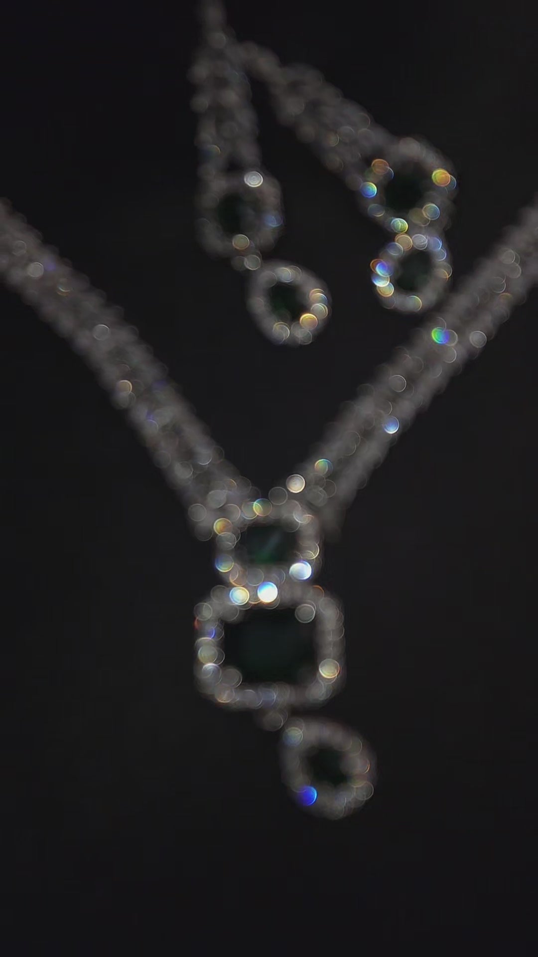 Exquisite Emerald and Diamond Jewelry Set✧˖°⋆｡˚