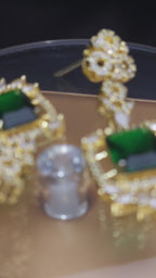 LUXURY EXQUISITE GOLD PLATED EARRINGS
