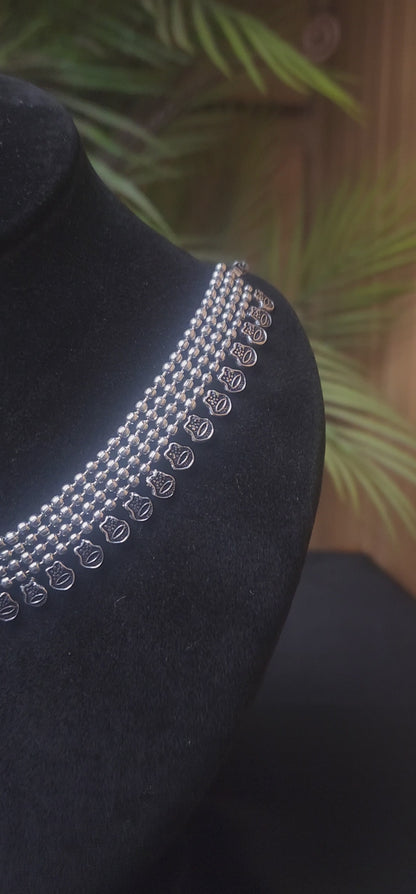 Oxidized Neck Kanthi