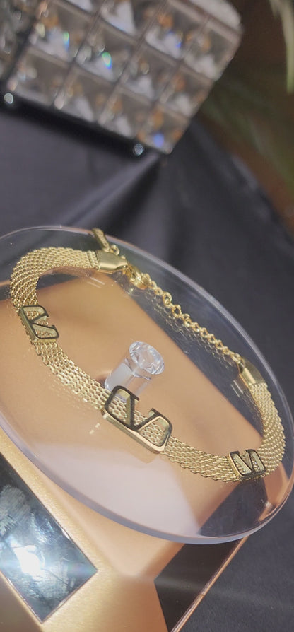 ✨ Golden LV Bracelet