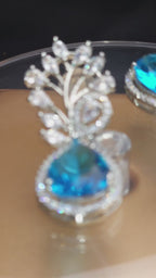 STUNNING TEARDROP SHAPED BLUE AMERICAN GEMSTONE