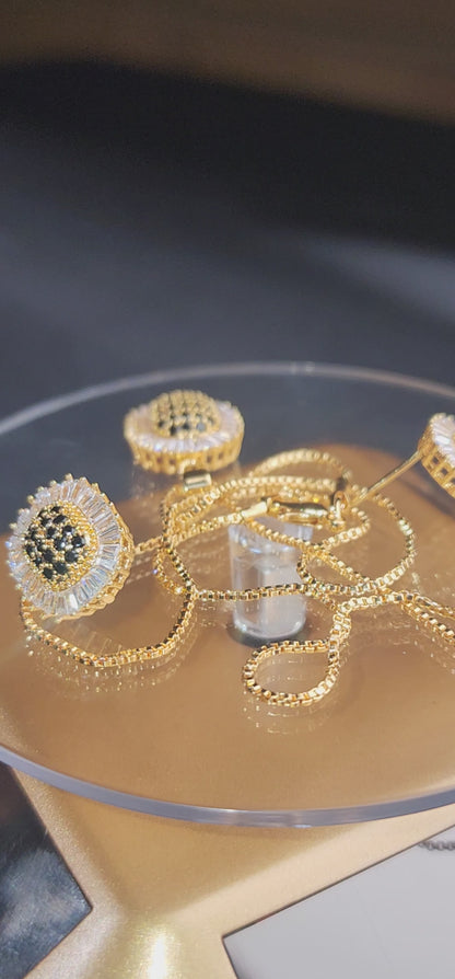 Full Stone Pendant Set