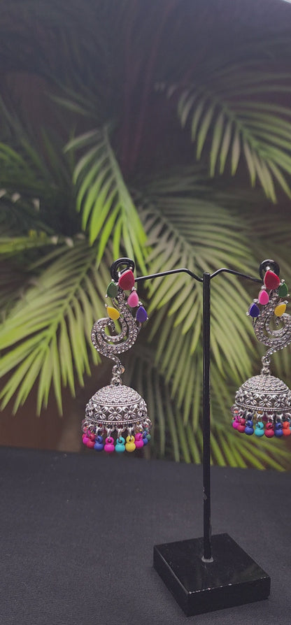 Multi Color Stone Earrings